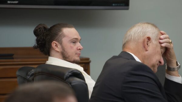 David Prevatte sits in court