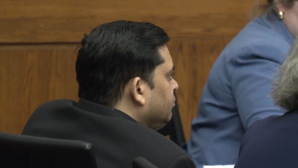 Naresh Bhatt sits in court