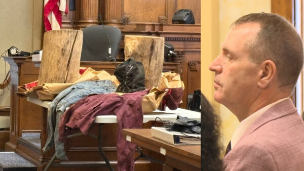 Jury sees 44-pound log a 7-year-old boy was forced to carry before his death