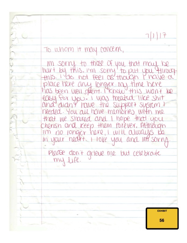 Jury sees Sandra Birchmore’s handwritten notes in trial against police ...